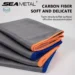 Effortlessly Spotless Surfaces with SEAMETAL Microfiber Carbon Fiber Cleaning Cloth