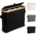 Maximize Bathroom Cleanliness with This Stylish Bamboo Toilet Paper Organizer