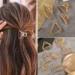 Stylish Gold Heart Hair Clips for Secure Hold and Everyday Elegance Stylish Gold Heart Hair Clips for Secure Hold and Everyday Elegance