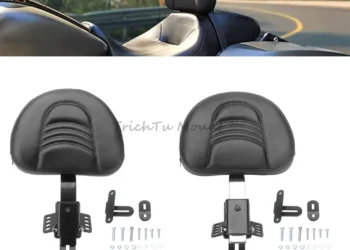 Enhanced Comfort and Support with the Adjustable Rider Backrest for Harley Touring Bikes